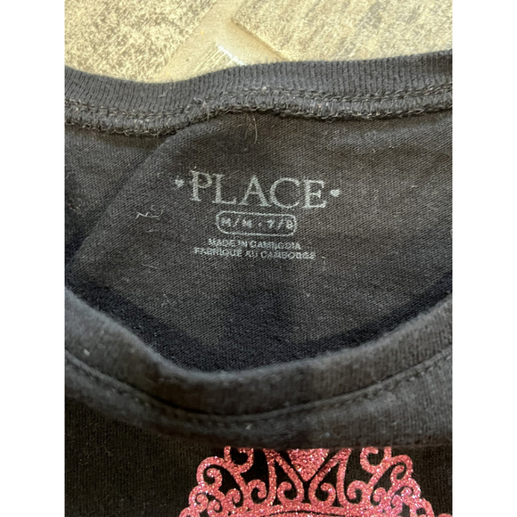 Girls The Childrens Place Black Queen Like Mama Long Sleeve Shirt Size M (7/8) - Picture 3 of 5